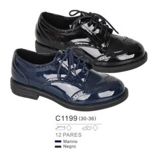 Zapatos de colegio niña con cordones