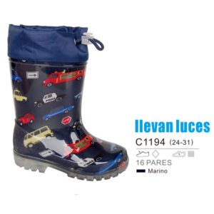 Botas agua azul coches